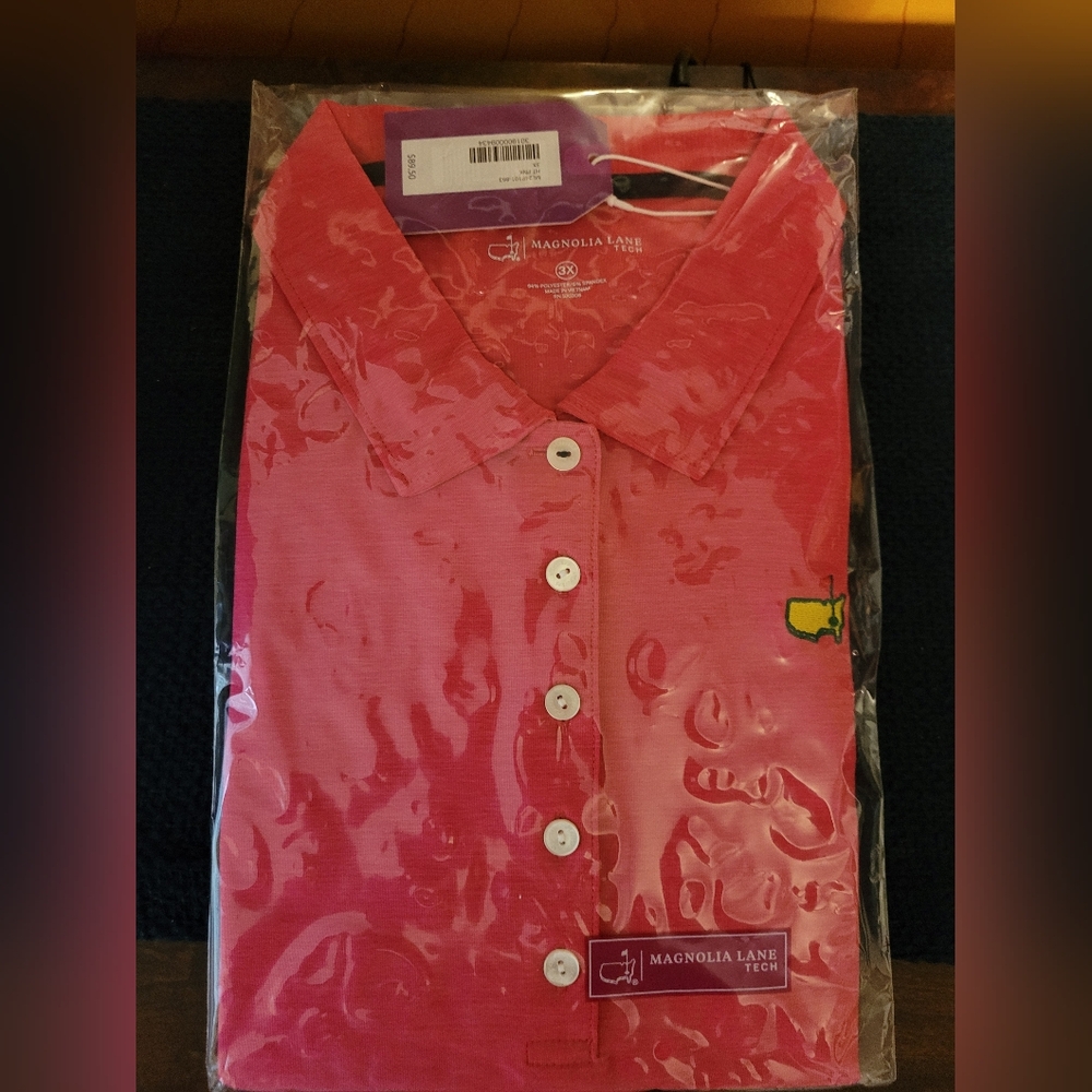 Masters Magnolia Lane Tech short sleeve  golf shirt women size 3X